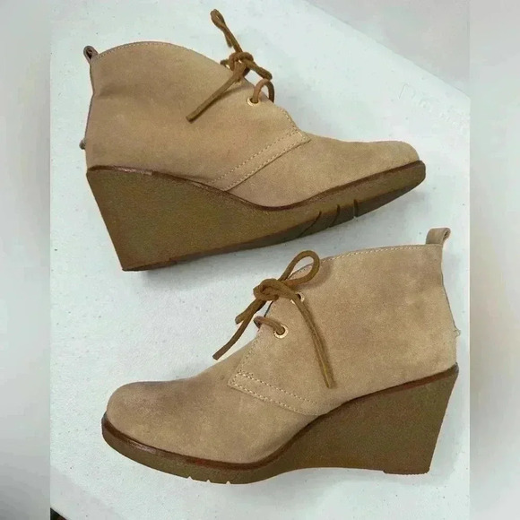 Sperry Top Sider Women's Harlow Tan Suede Wedge Chukka Bootie Size 7.5 - Picture 8 of 14
